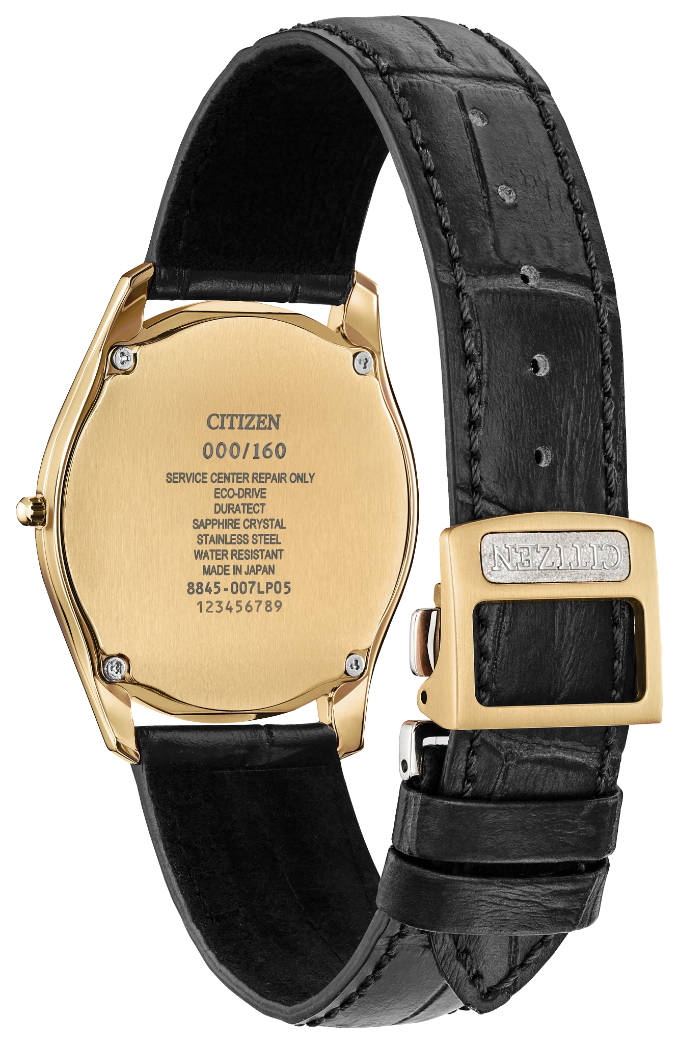 Eco-Drive One Green Dial Crocodile Strap AQ5022-02W | CITIZEN